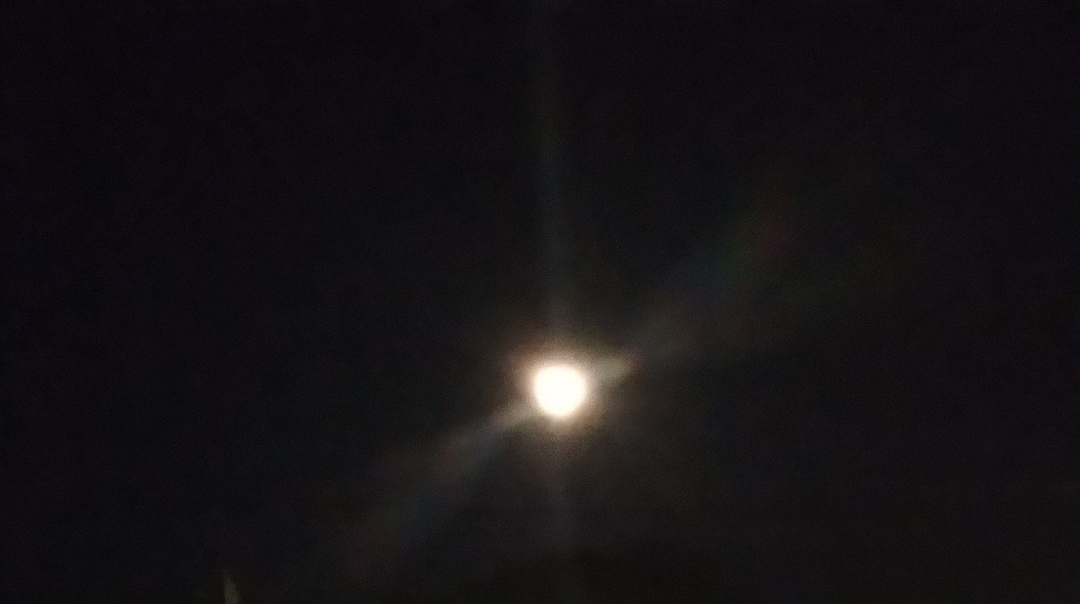 Full moon in the night sky.